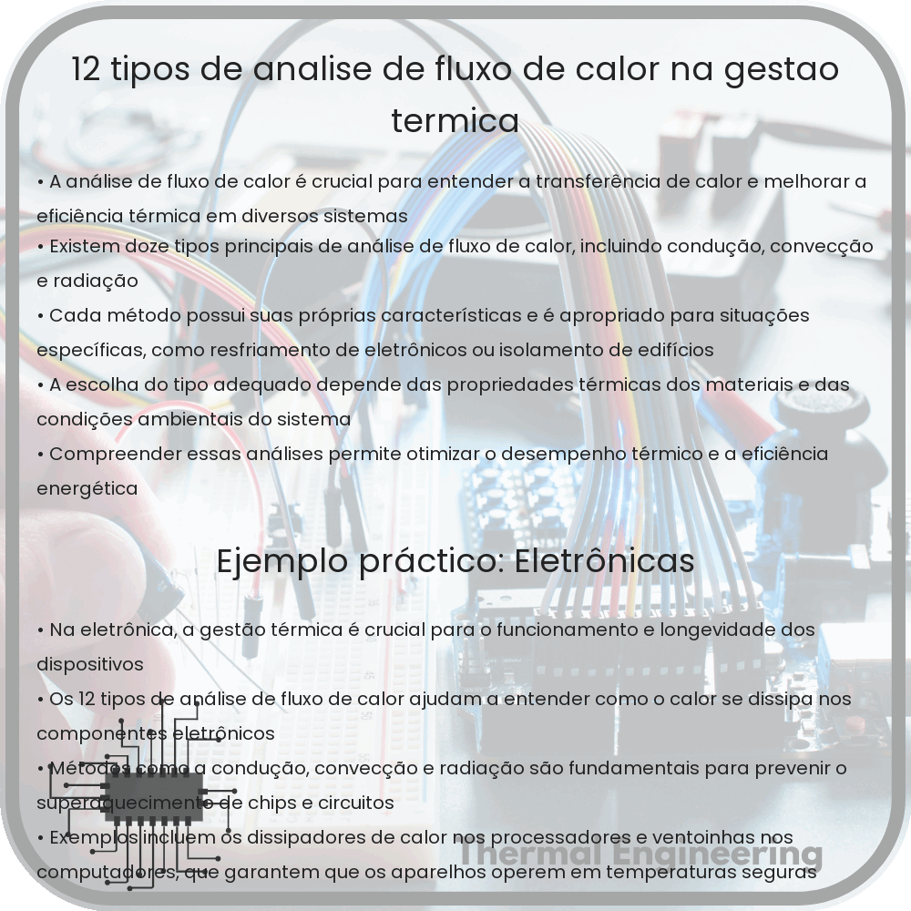 12 Tipos de Análise de Fluxo de Calor na Gestão Térmica