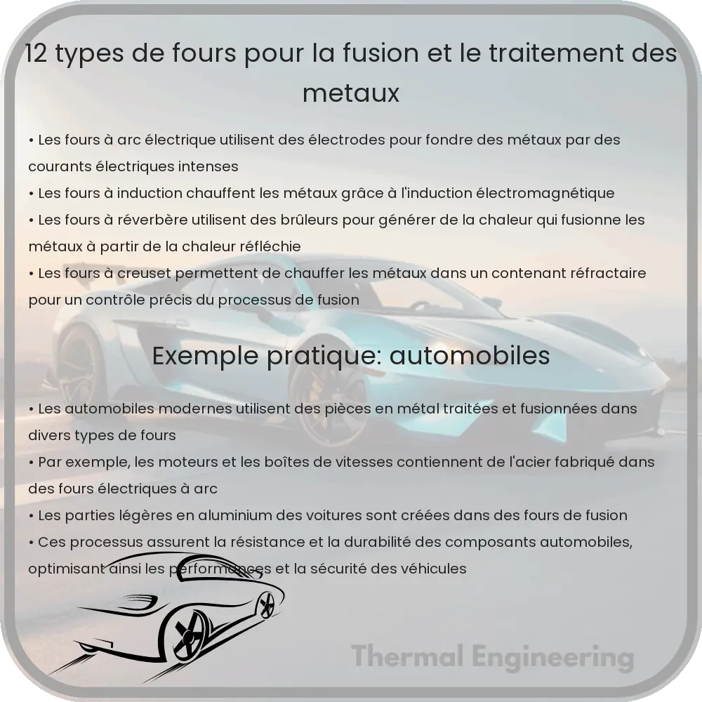 12 Types de Fours pour la Fusion et le Traitement des Métaux