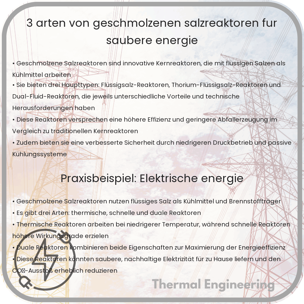 3 Arten von geschmolzenen Salzreaktoren für saubere Energie