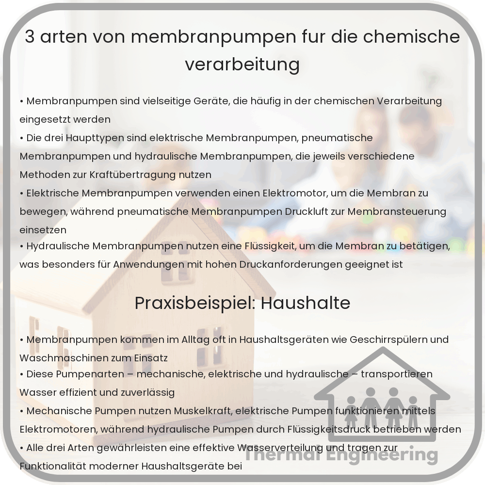 3 Arten von Membranpumpen für die chemische Verarbeitung