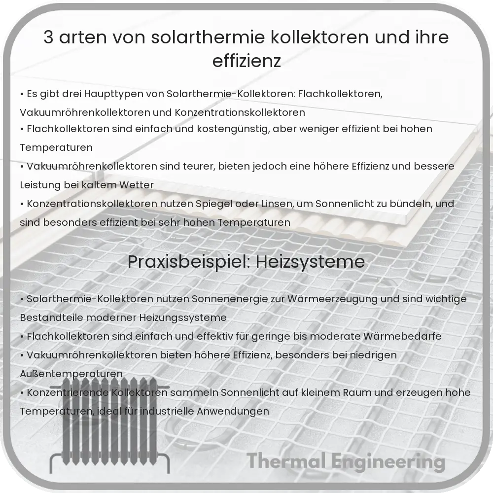 3 Arten von Solarthermie-Kollektoren und ihre Effizienz