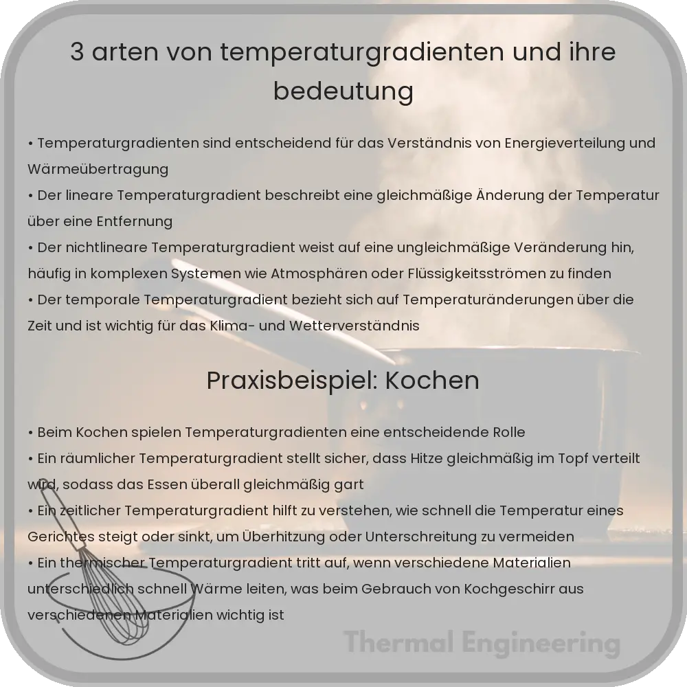 3 Arten von Temperaturgradienten und ihre Bedeutung