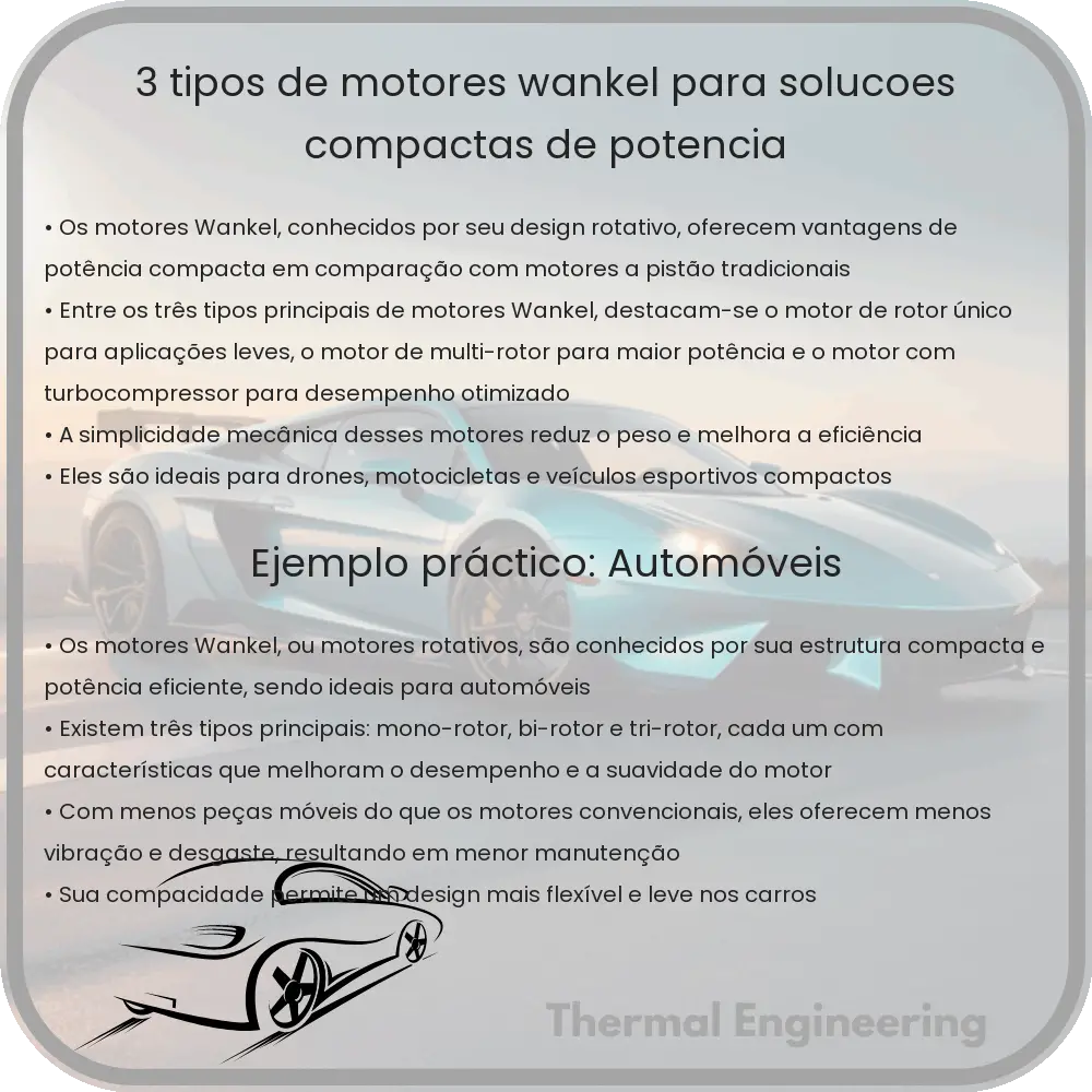 3 Tipos de Motores Wankel para Soluções Compactas de Potência