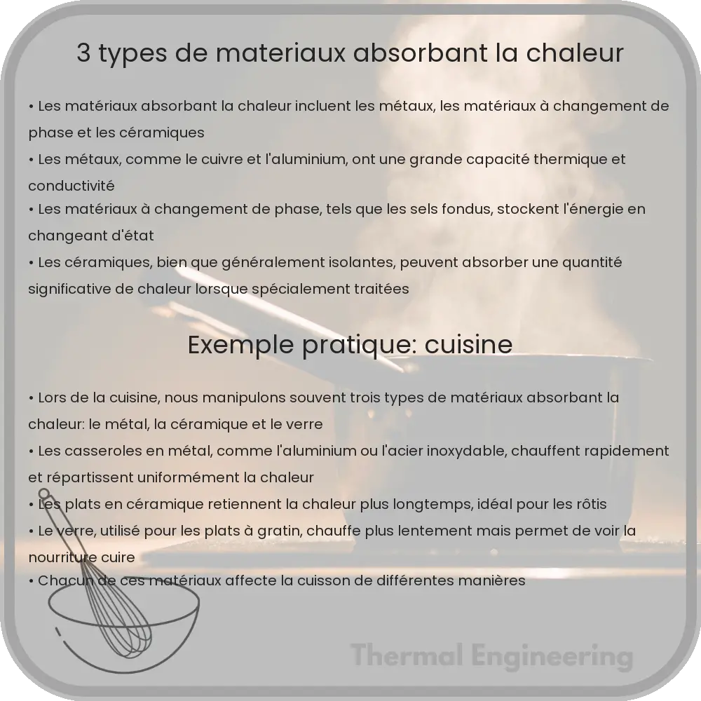 3 Types de Matériaux Absorbant la Chaleur