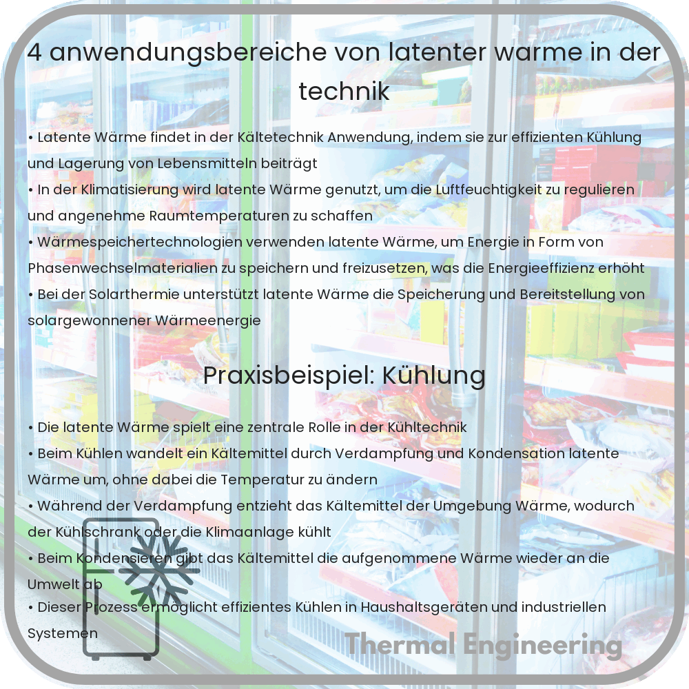 4 Anwendungsbereiche von latenter Wärme in der Technik