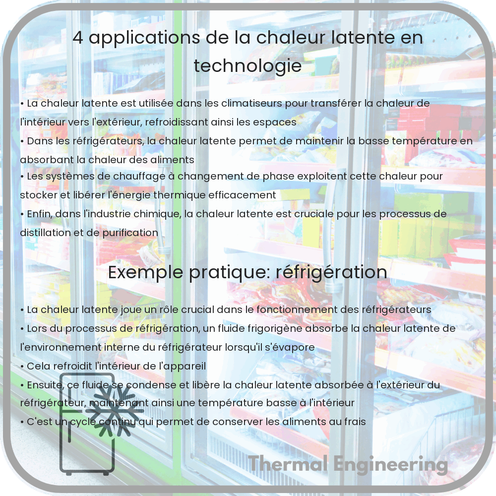 4 Applications de la Chaleur Latente en Technologie