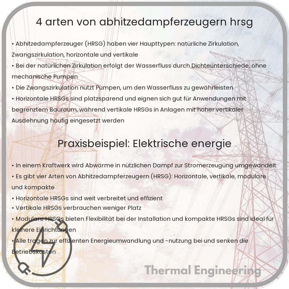 4 Arten von Abhitzedampferzeugern (HRSG)