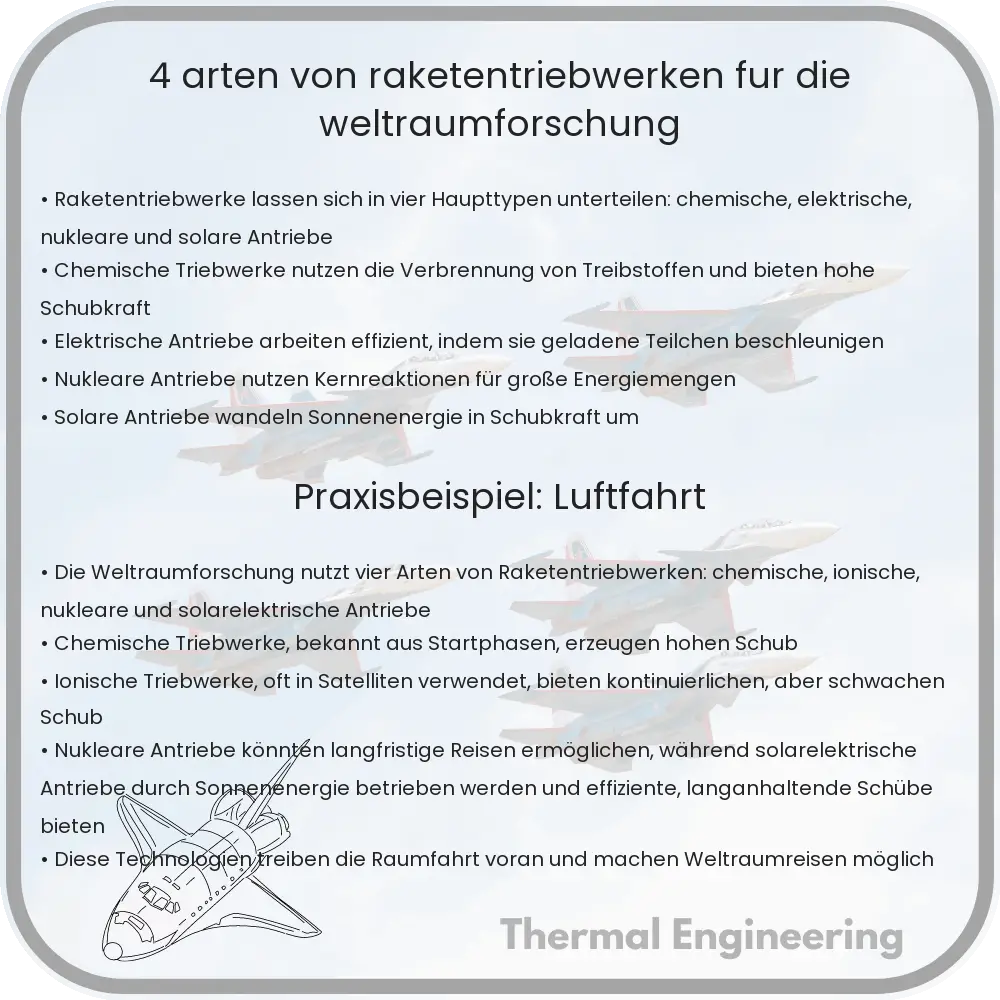 4 Arten von Raketentriebwerken für die Weltraumforschung