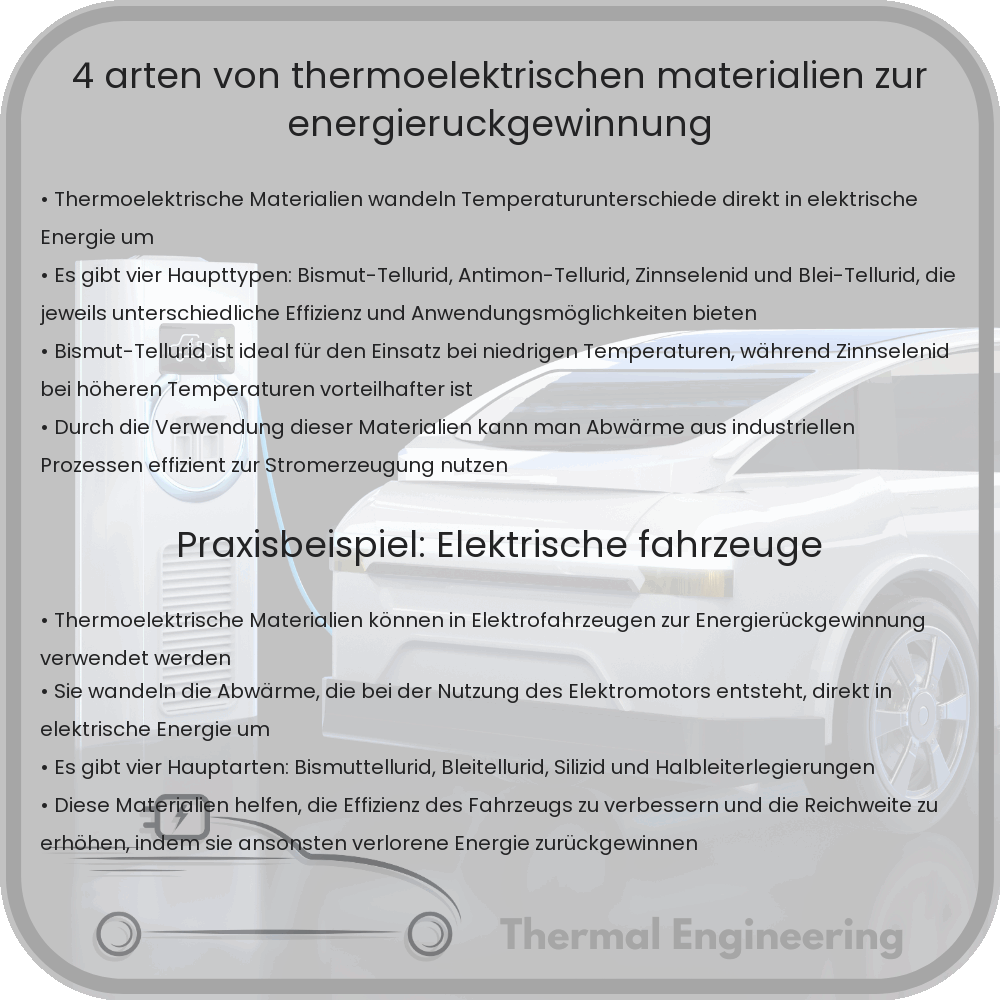 4 Arten von thermoelektrischen Materialien zur Energierückgewinnung