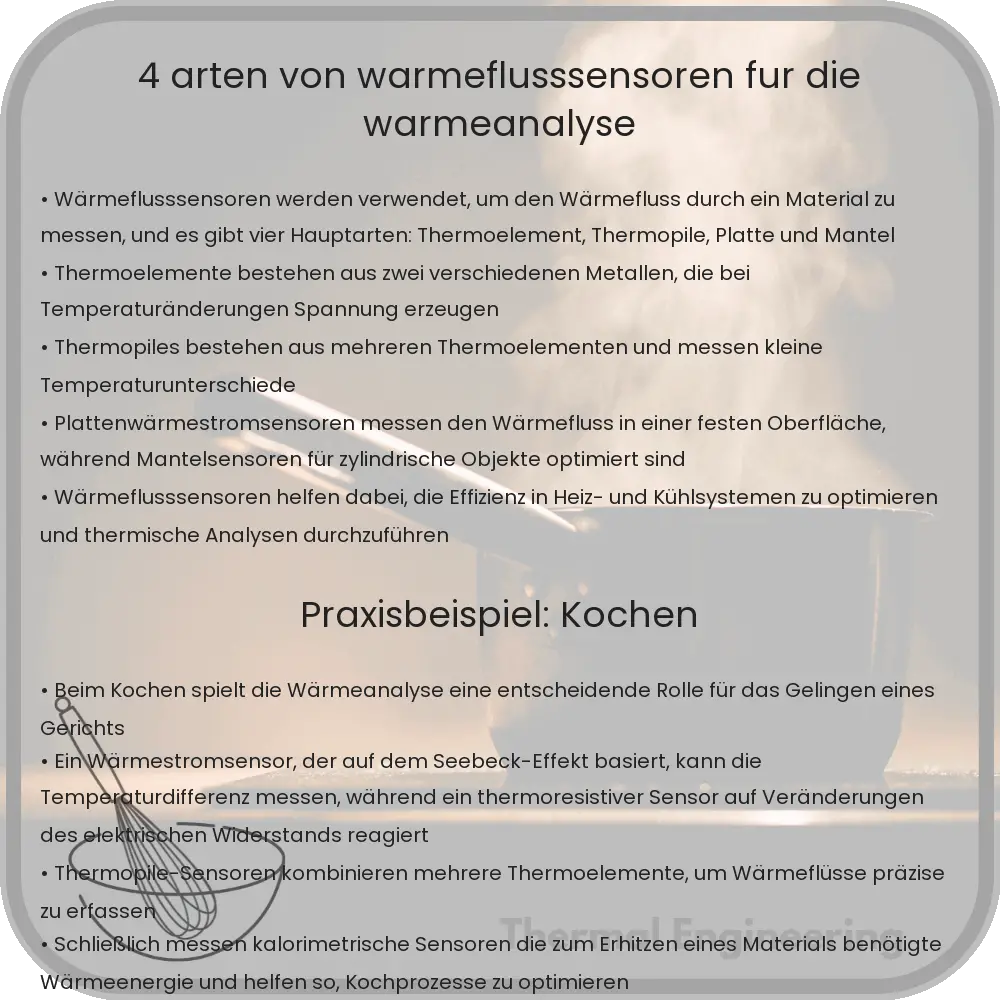 4 Arten von Wärmeflusssensoren für die Wärmeanalyse