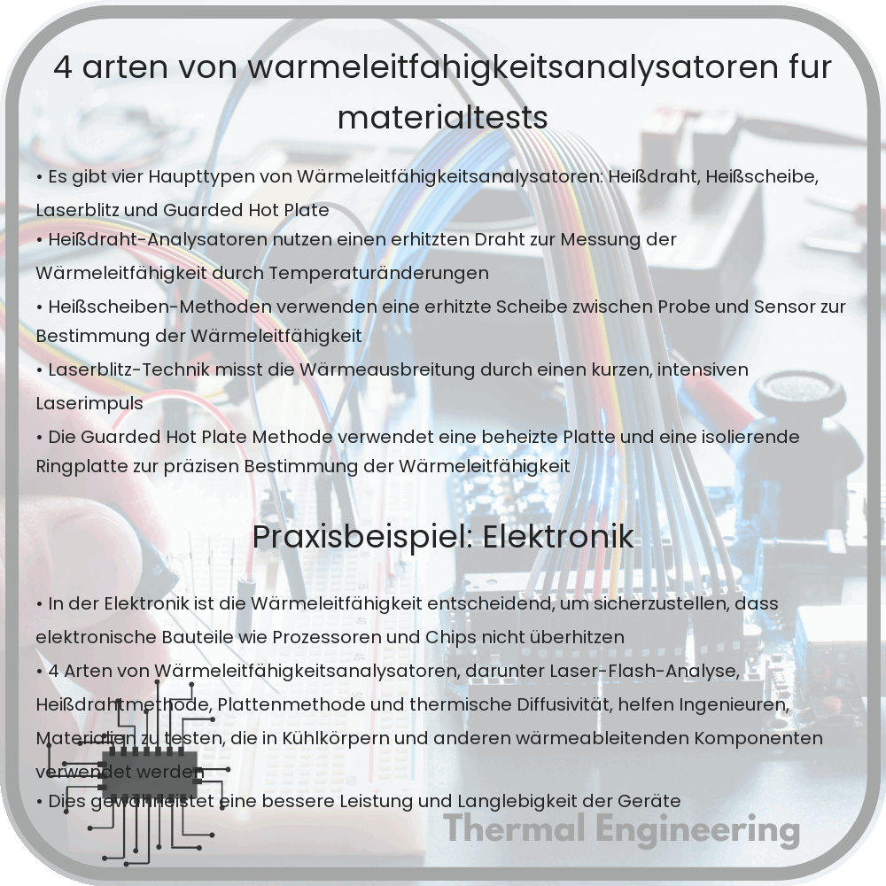 4 Arten von Wärmeleitfähigkeitsanalysatoren für Materialtests