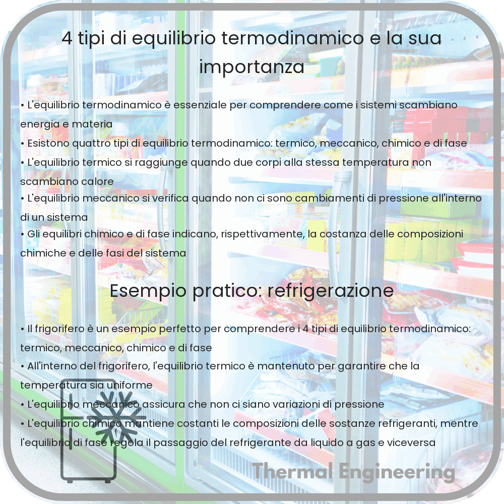 4 Tipi di Equilibrio Termodinamico e la Sua Importanza