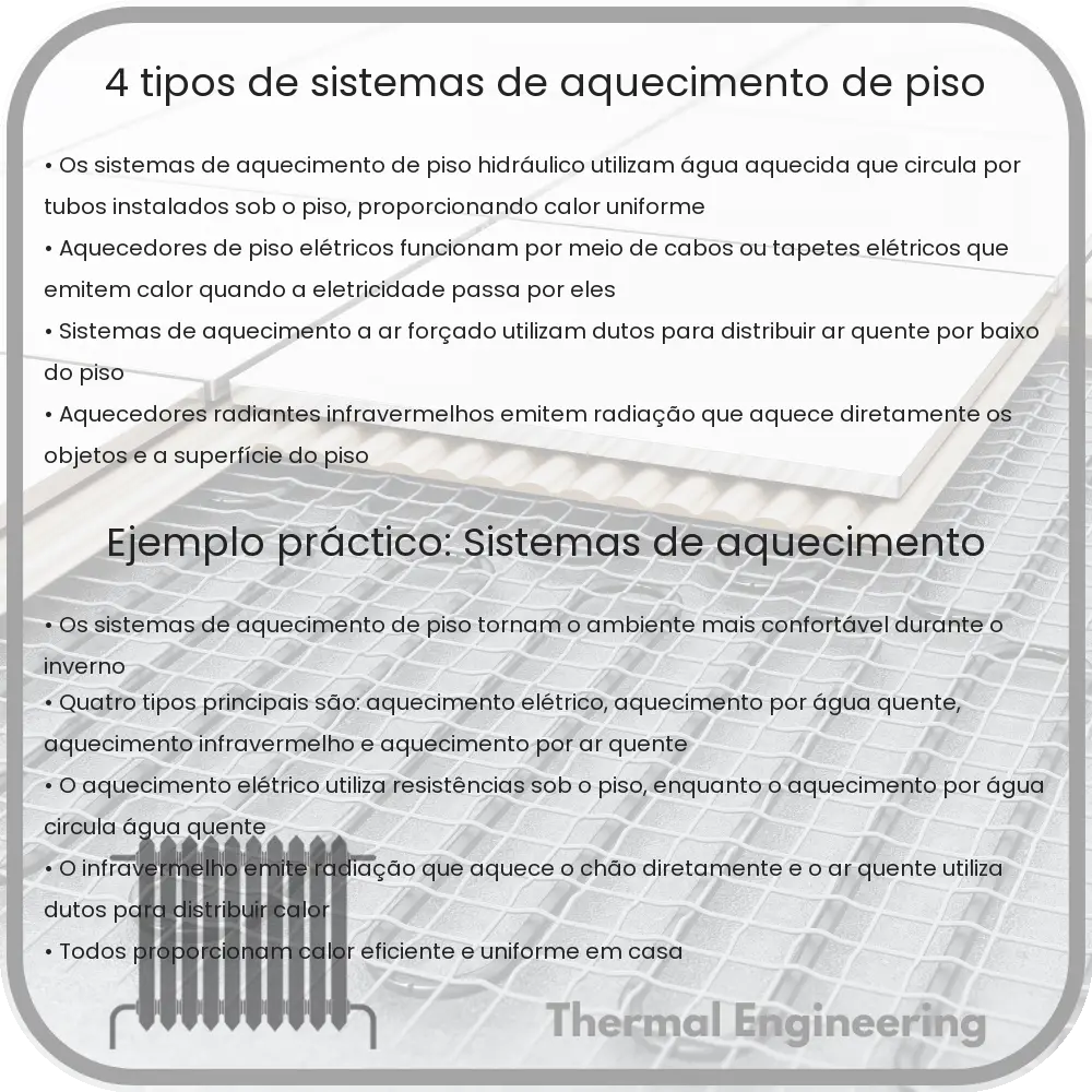 4 Tipos de Sistemas de Aquecimento de Piso