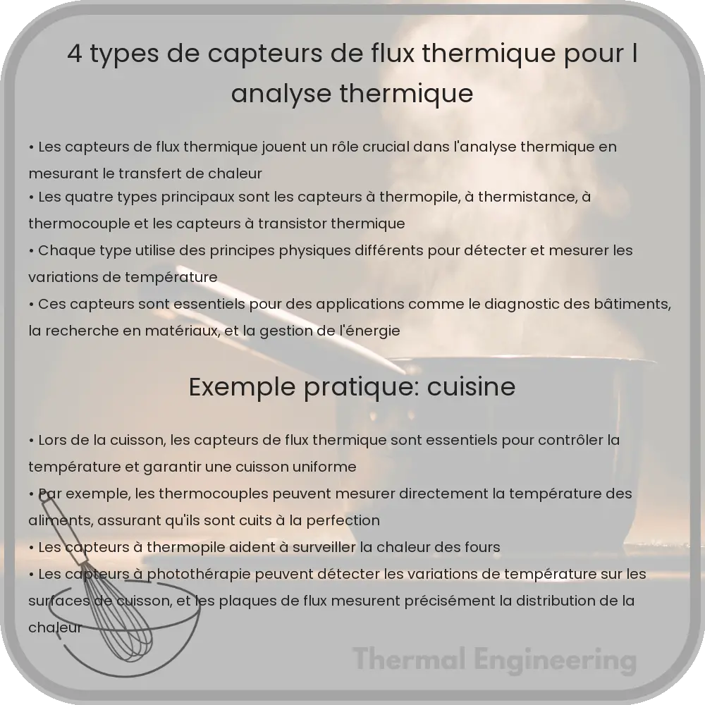 4 Types de Capteurs de Flux Thermique pour l'Analyse Thermique