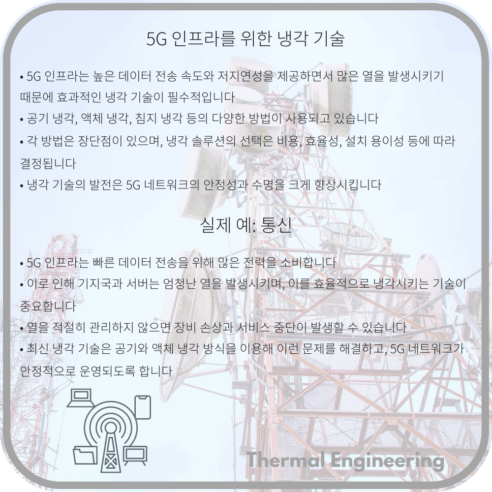 5G 인프라를 위한 냉각 기술