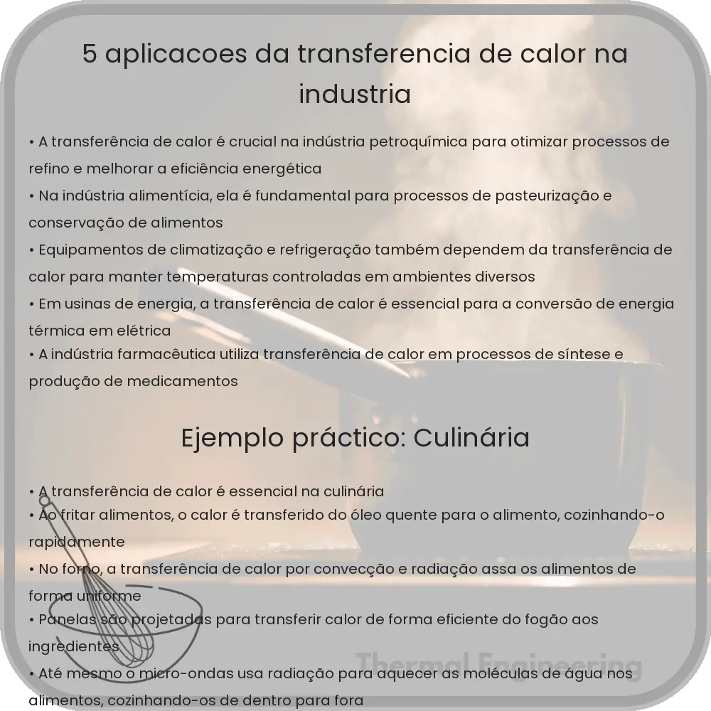 5 Aplicações da Transferência de Calor na Indústria
