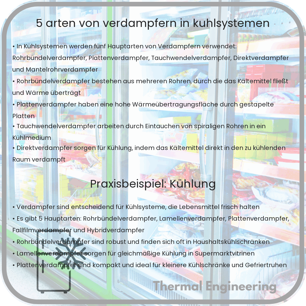 5 Arten von Verdampfern in Kühlsystemen