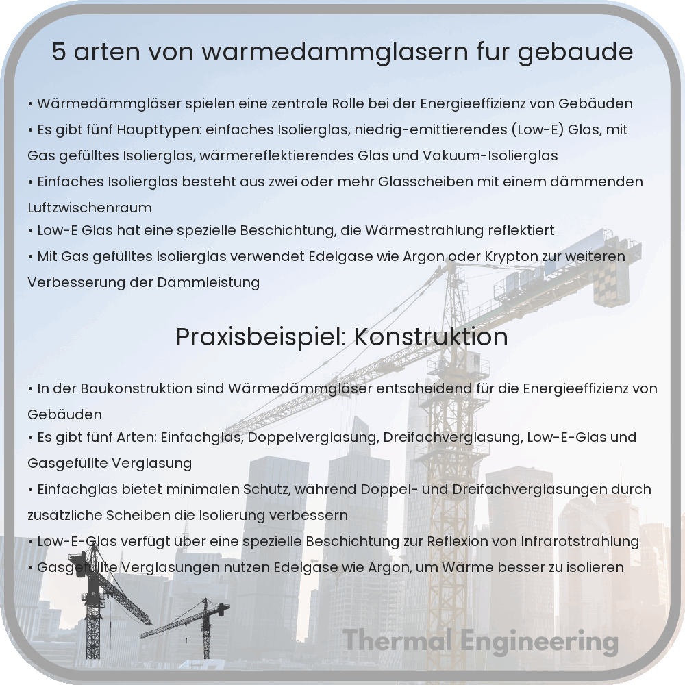 5 Arten von Wärmedämmgläsern für Gebäude