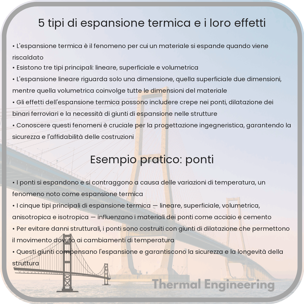 5 Tipi di Espansione Termica e i Loro Effetti