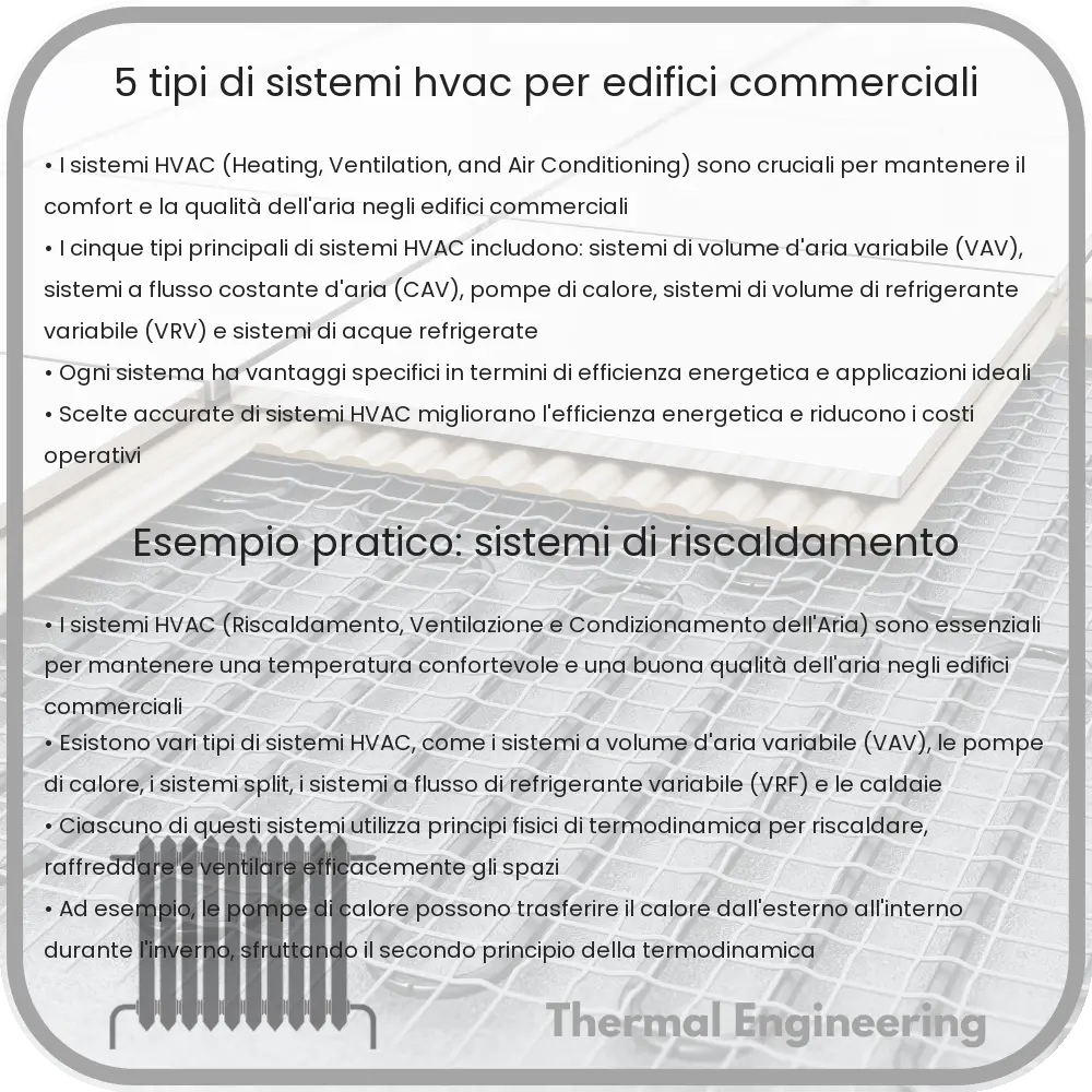5 Tipi di Sistemi HVAC per Edifici Commerciali
