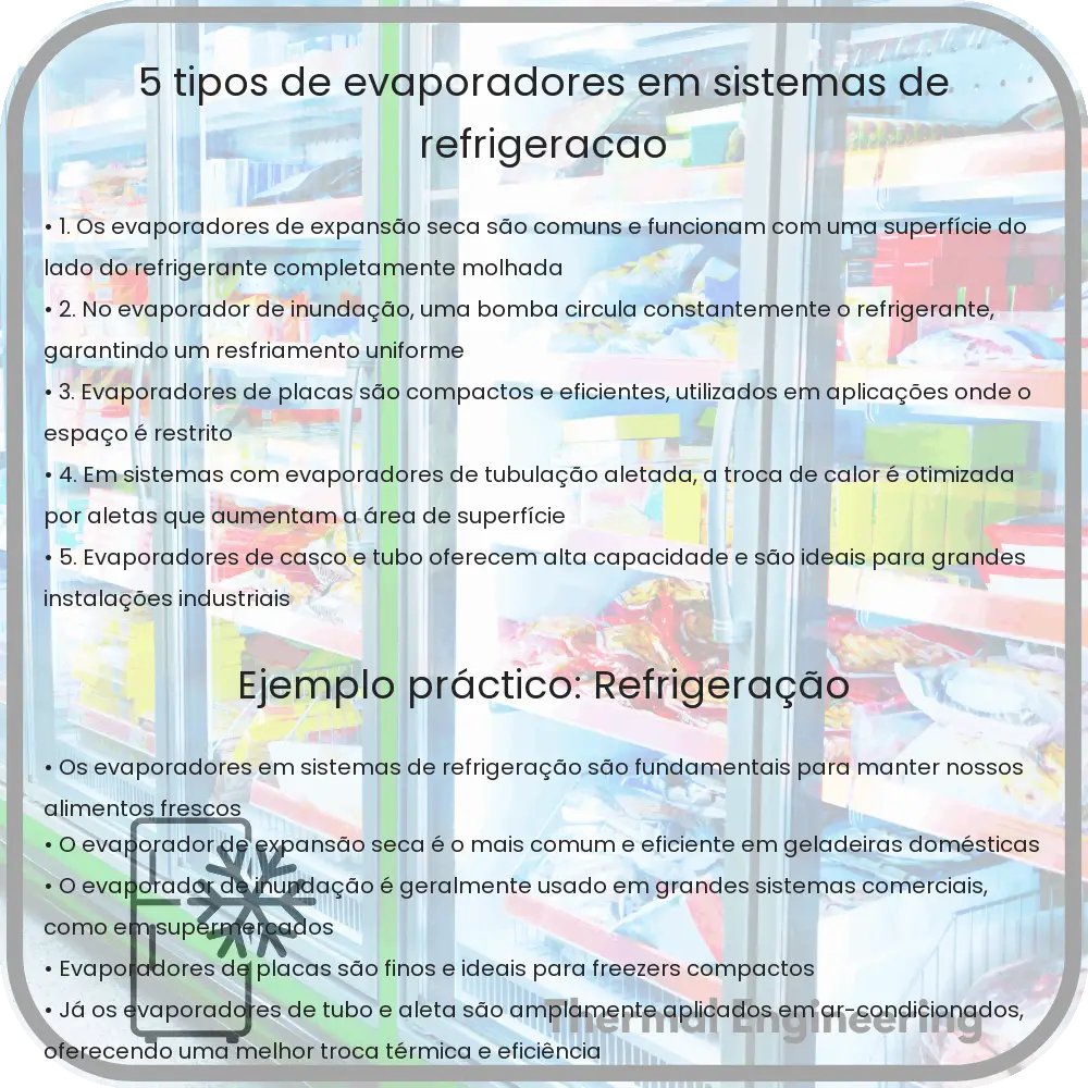 5 Tipos de Evaporadores em Sistemas de Refrigeração
