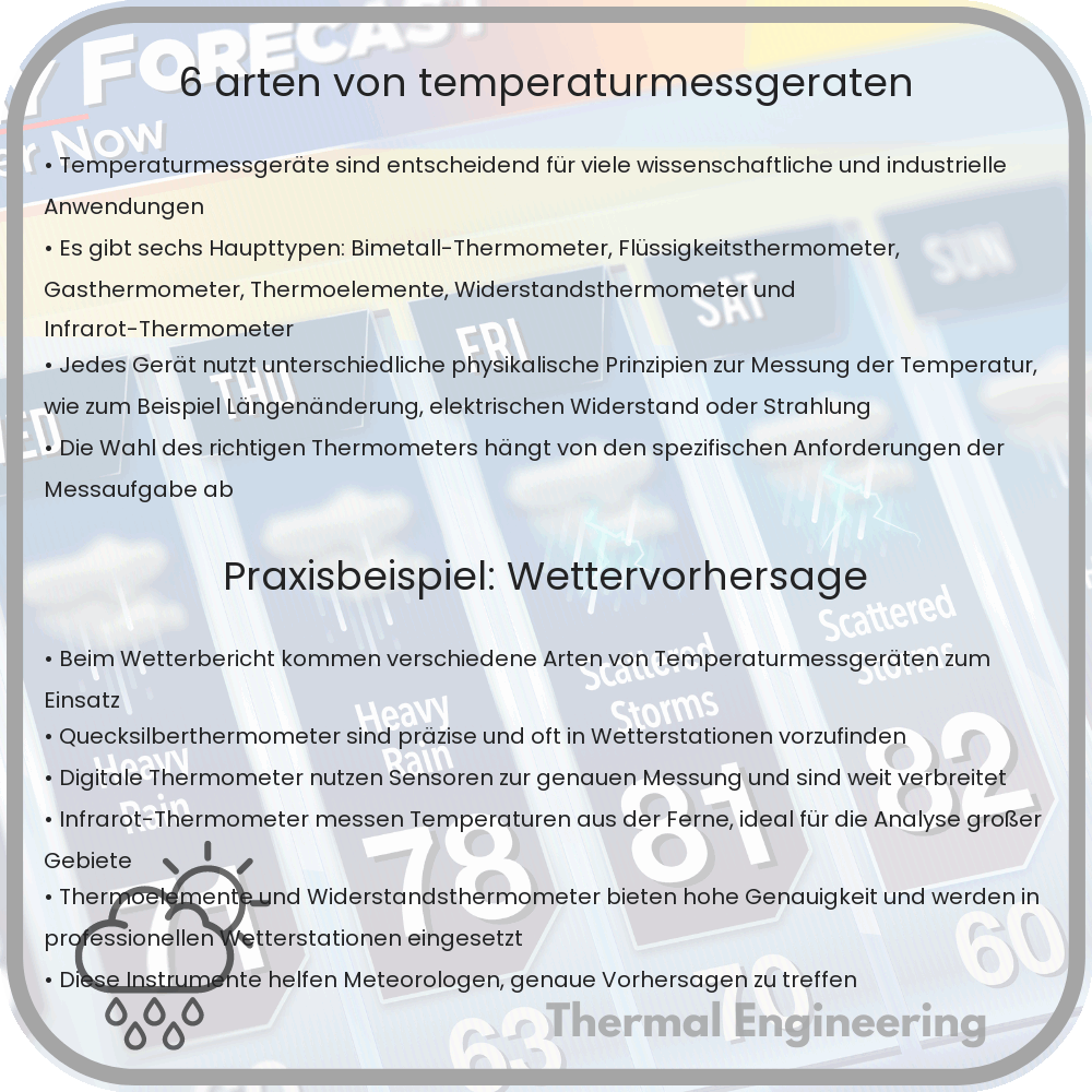 6 Arten von Temperaturmessgeräten