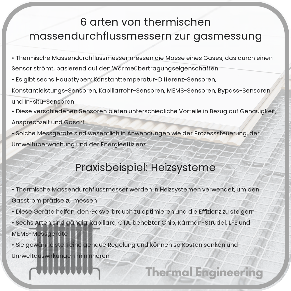 6 Arten von thermischen Massendurchflussmessern zur Gasmessung