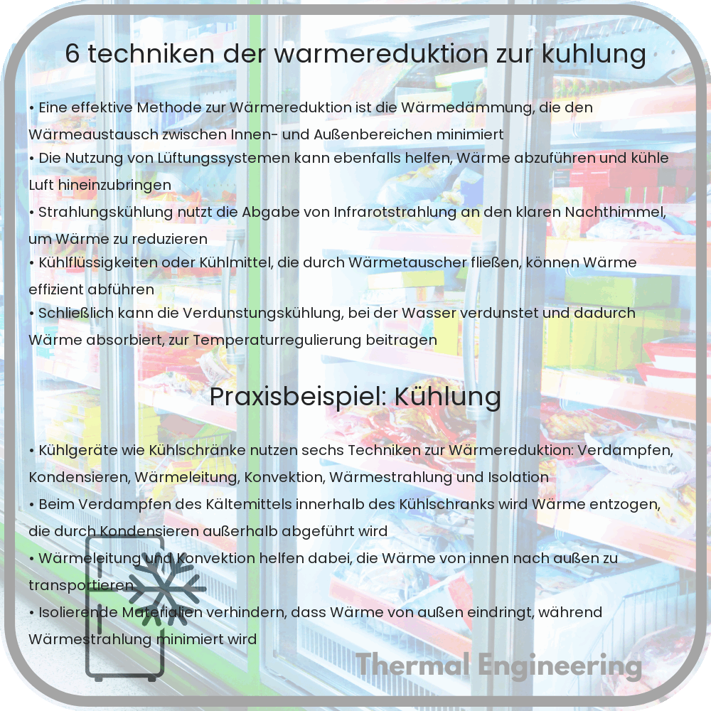 6 Techniken der Wärmereduktion zur Kühlung
