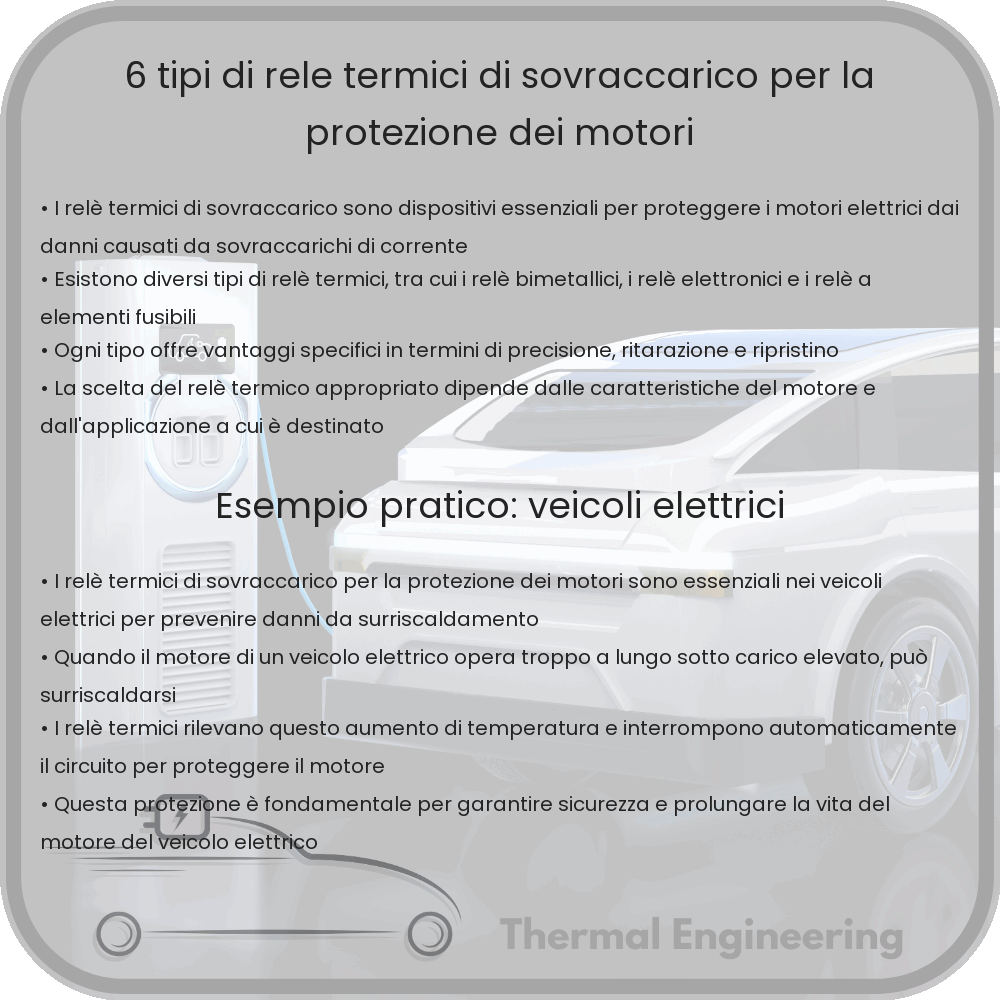 6 Tipi di Relè Termici di Sovraccarico per la Protezione dei Motori
