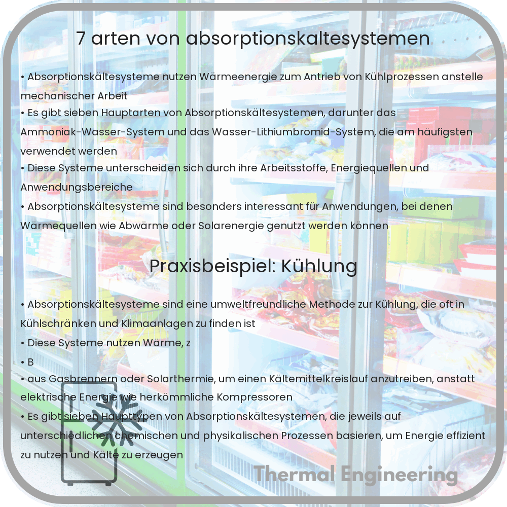 7 Arten von Absorptionskältesystemen