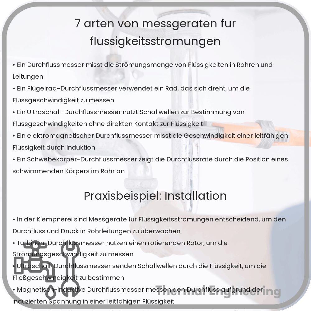 7 Arten von Messgeräten für Flüssigkeitsströmungen