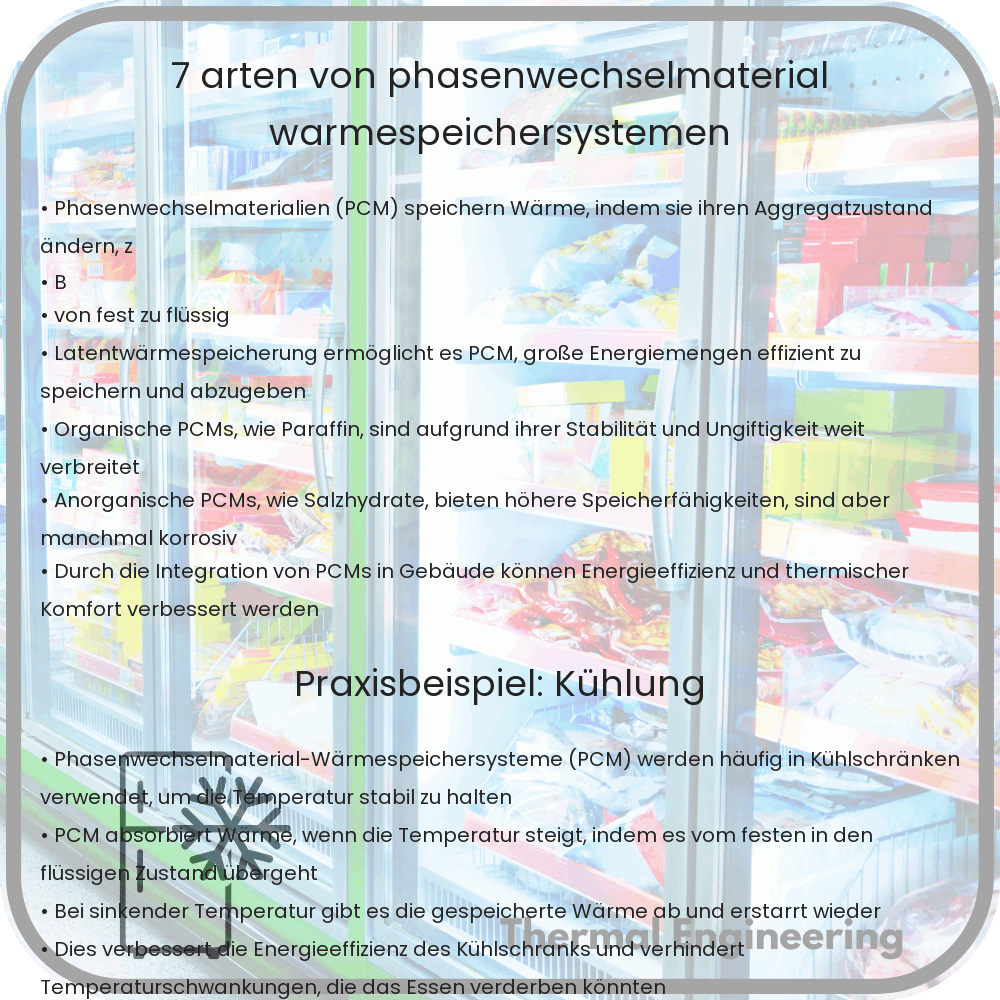 7 Arten von Phasenwechselmaterial-Wärmespeichersystemen