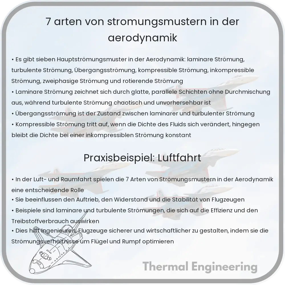 7 Arten von Strömungsmustern in der Aerodynamik