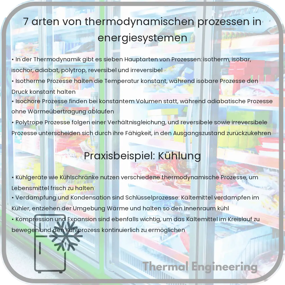 7 Arten von thermodynamischen Prozessen in Energiesystemen