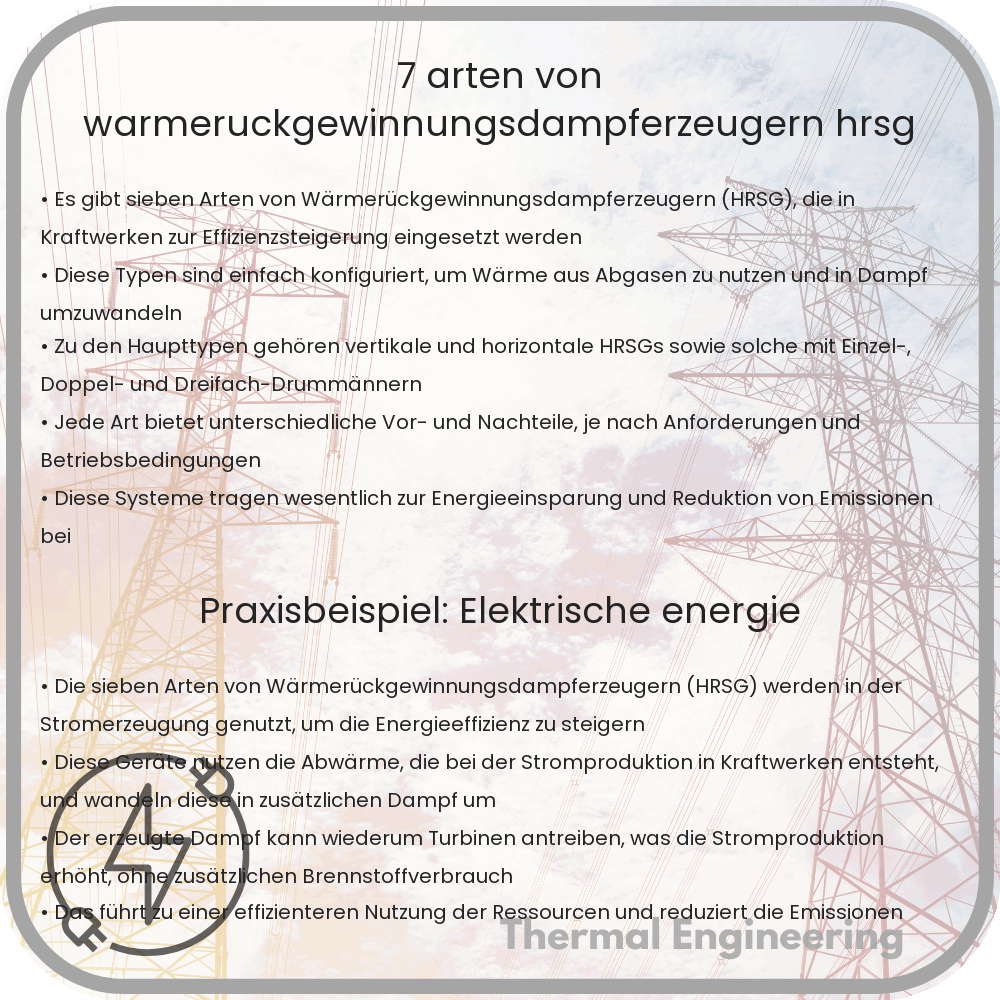7 Arten von Wärmerückgewinnungsdampferzeugern (HRSG)
