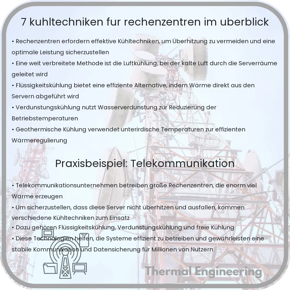 7 Kühltechniken für Rechenzentren im Überblick