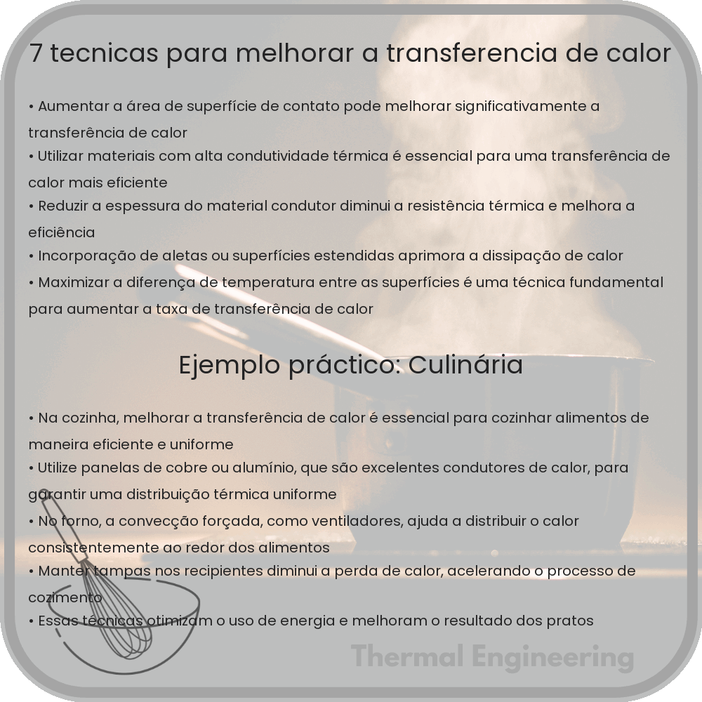 7 Técnicas para Melhorar a Transferência de Calor