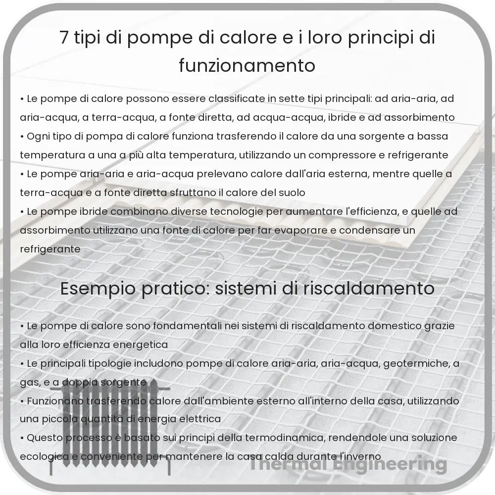7 Tipi di Pompe di Calore e i Loro Principi di Funzionamento