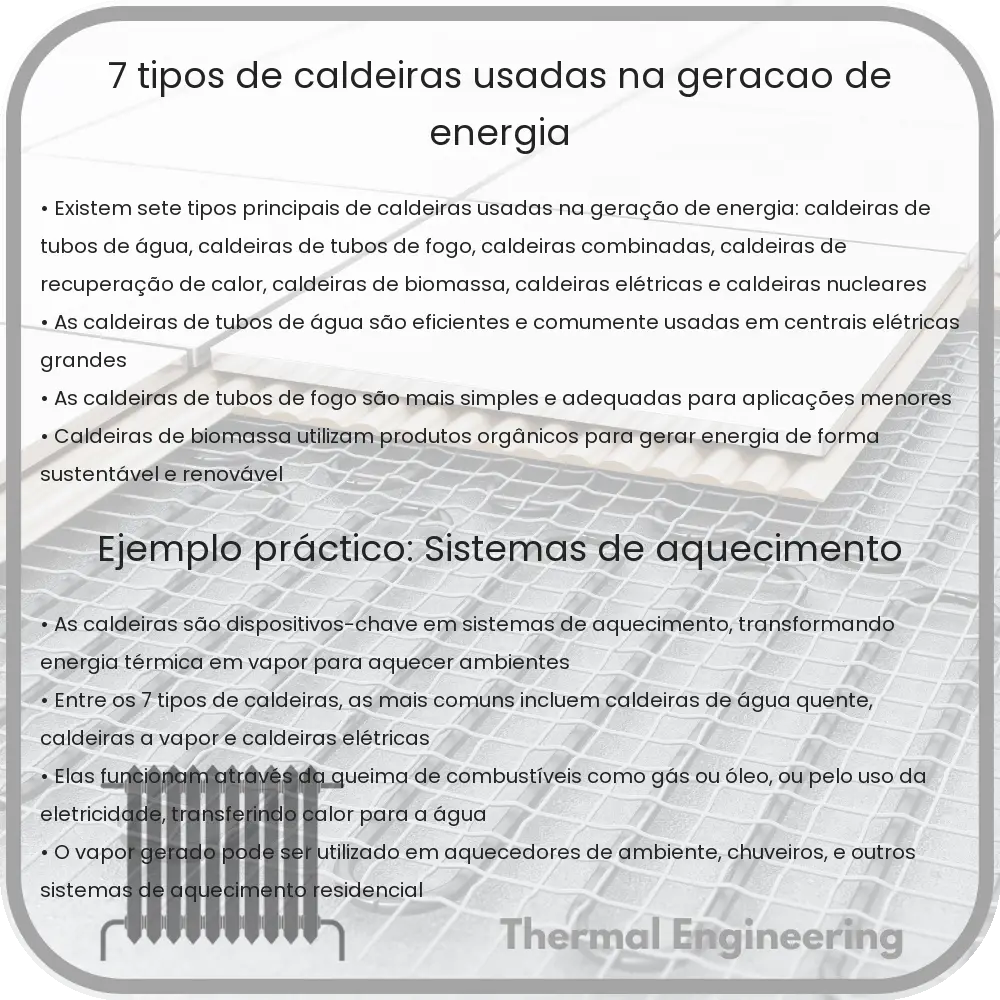 7 Tipos de Caldeiras Usadas na Geração de Energia