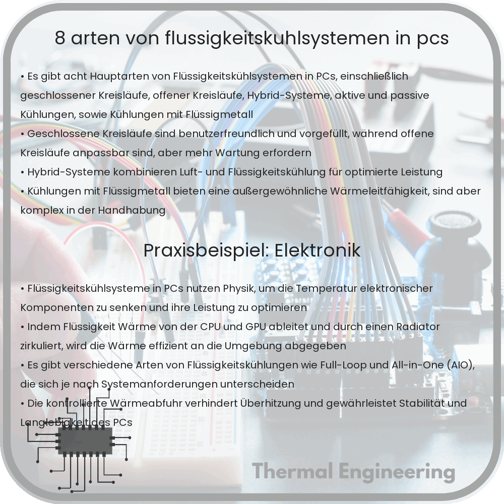 8 Arten von Flüssigkeitskühlsystemen in PCs