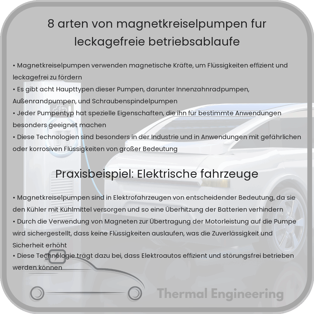 8 Arten von Magnetkreiselpumpen für leckagefreie Betriebsabläufe