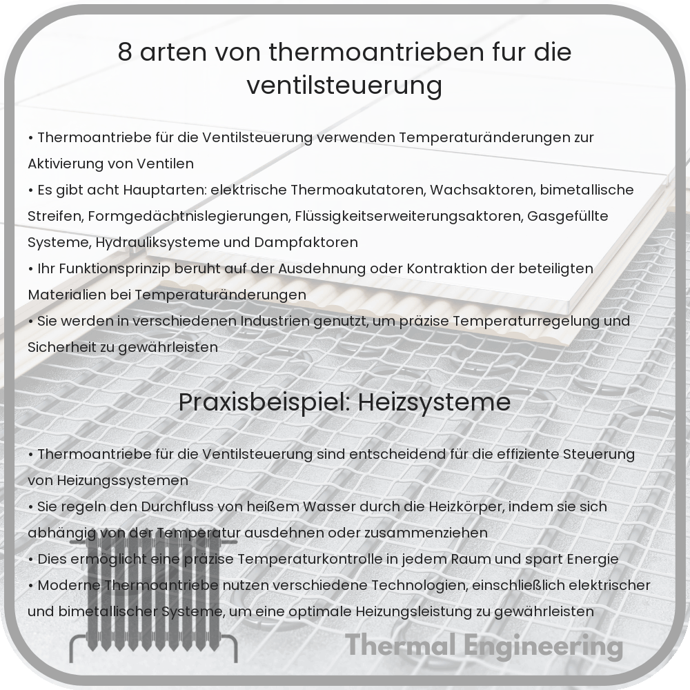 8 Arten von Thermoantrieben für die Ventilsteuerung