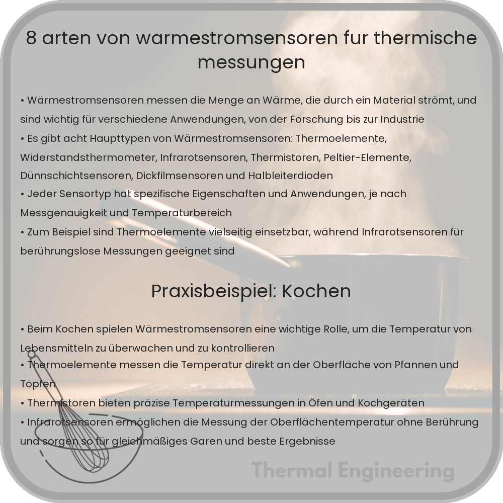 8 Arten von Wärmestromsensoren für thermische Messungen