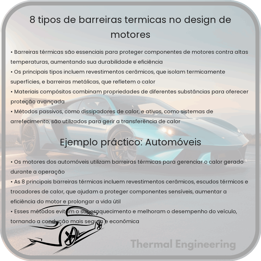 8 Tipos de Barreiras Térmicas no Design de Motores