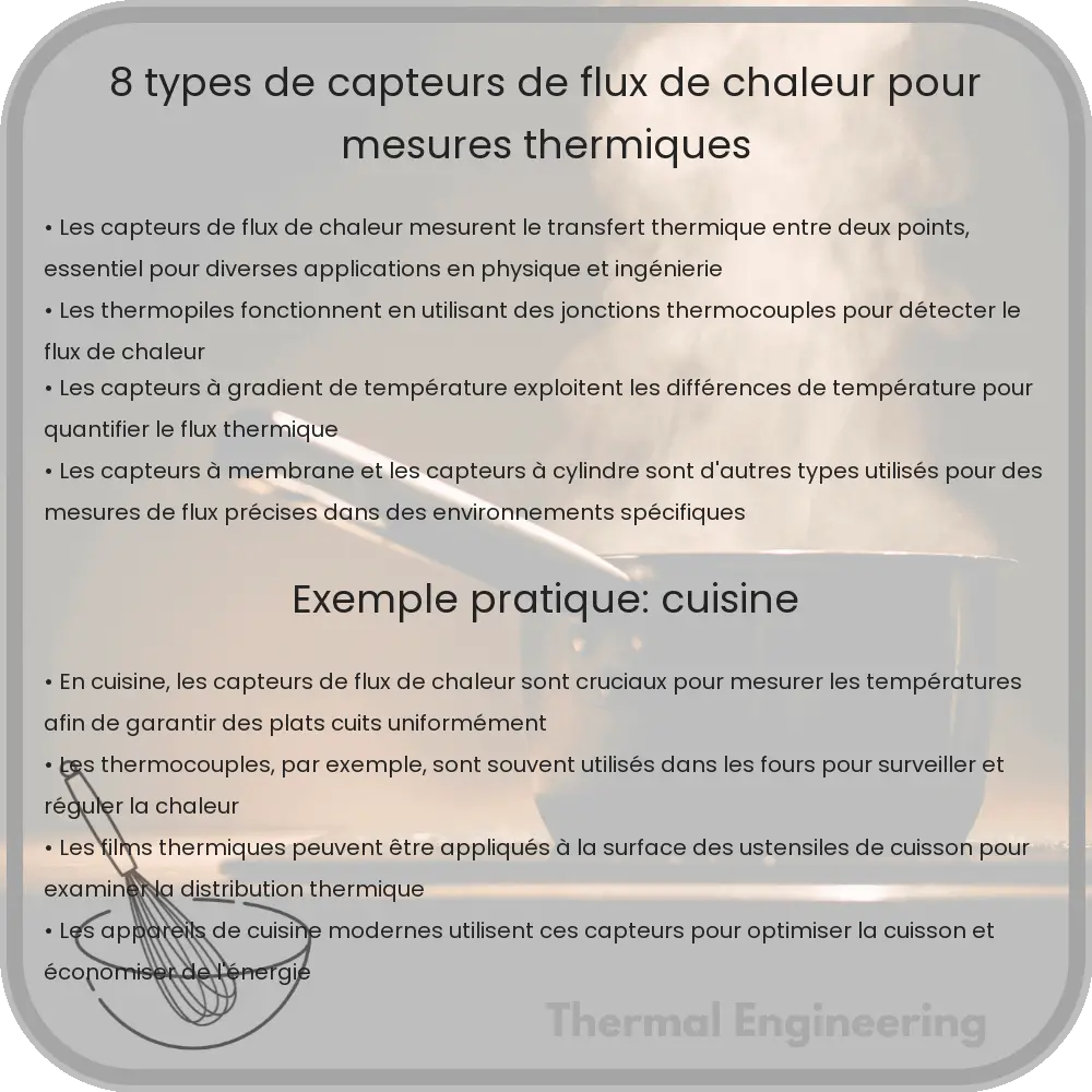 8 Types de Capteurs de Flux de Chaleur pour Mesures Thermiques