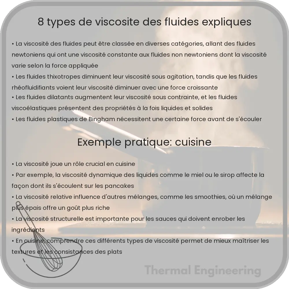8 Types de Viscosité des Fluides Expliqués