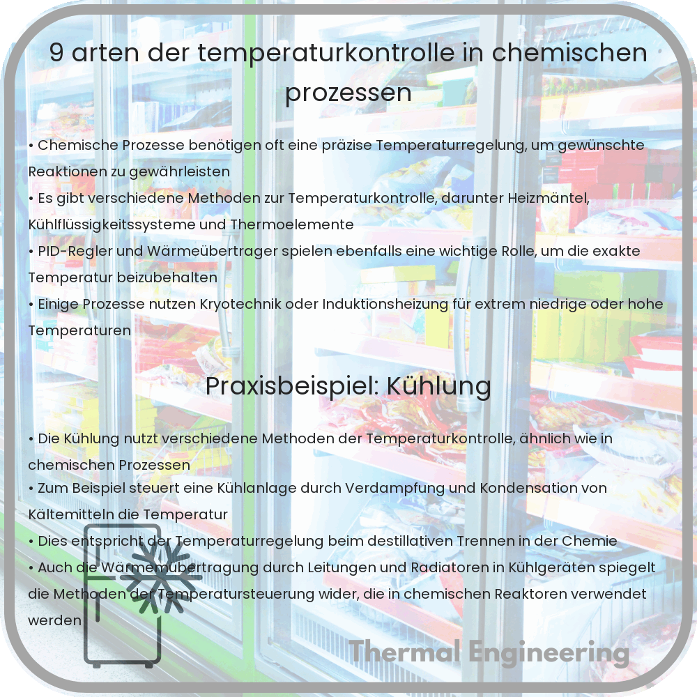 9 Arten der Temperaturkontrolle in chemischen Prozessen