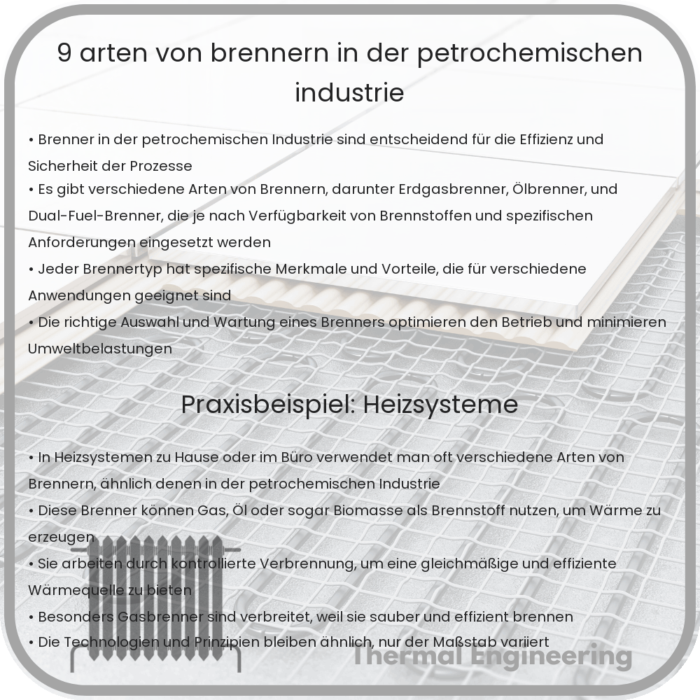 9 Arten von Brennern in der petrochemischen Industrie