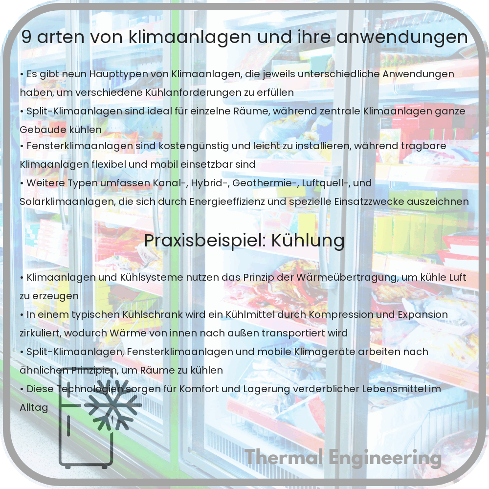 9 Arten von Klimaanlagen und ihre Anwendungen