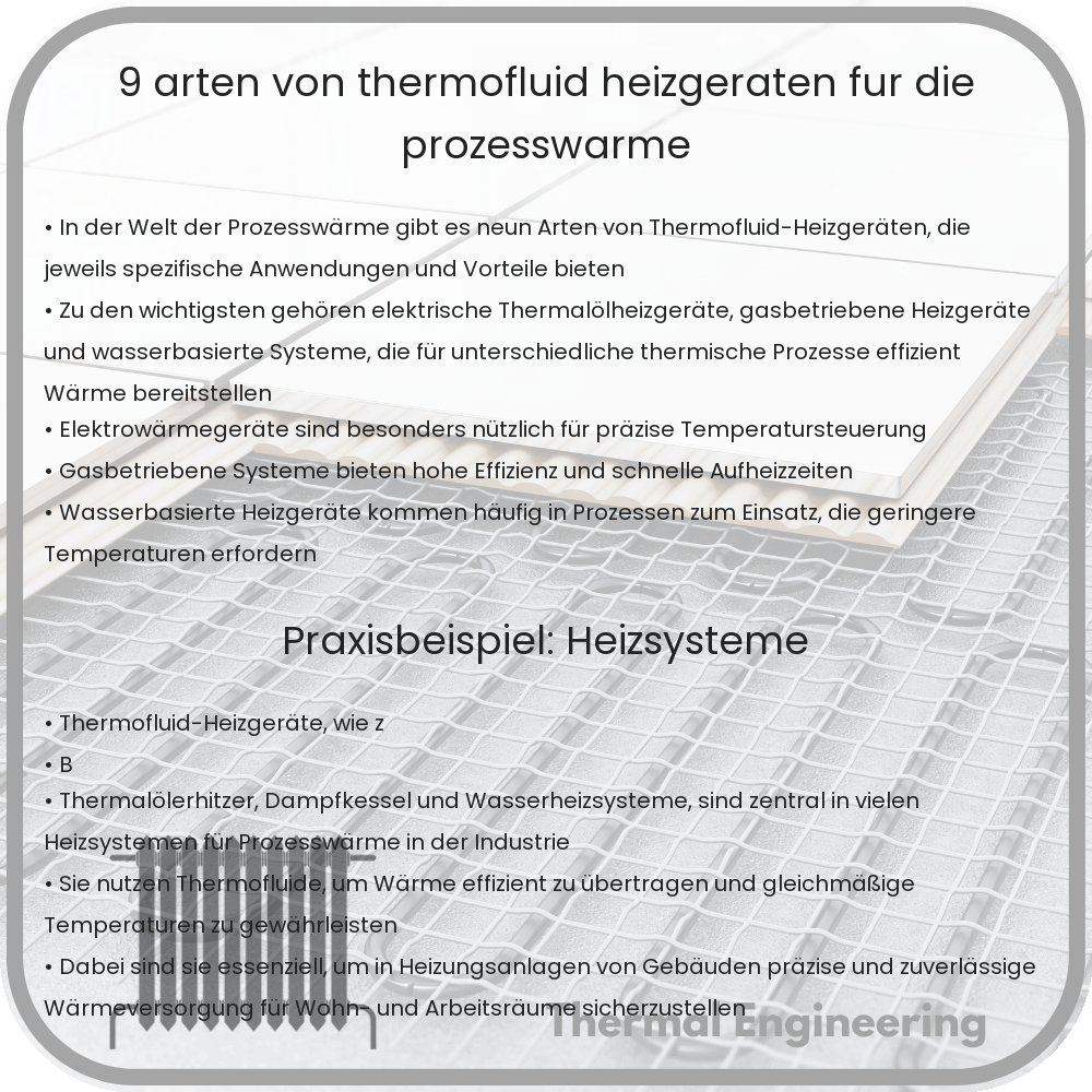 9 Arten von Thermofluid-Heizgeräten für die Prozesswärme